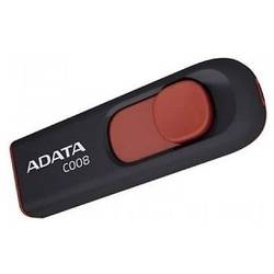 Memorie USB A-DATA C008, 16GB USB 2.0, Capless, Black/Red