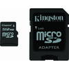 Card Memorie Kingston Micro SDHC, 4GB, Clasa 4 + adaptor SD