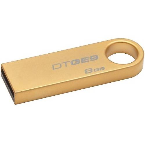Memorie USB Kingston DataTraveler GE9, 8GB, USB 2.0, Auriu