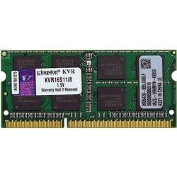 DDR3, 8GB, 1600MHz, CL11, KVR16S11/8