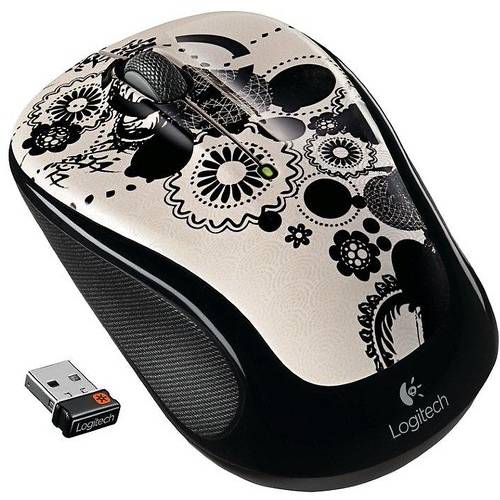 Mouse Logitech M325 Wireless Alb cu Negru