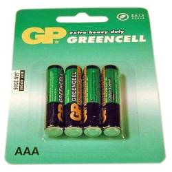 Baterie 4x AAA Zinc-Carbon, Blister, GP Batteries (GP24G-BL4)