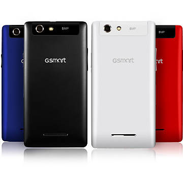 Smartphone Gigabyte GSmart Roma R2, IPS LCD capacitive touchscreen 4.0'', Dual-core 1.3GHz, 1024MB RAM, 4GB, 5MP, Android 4.2, Albastru