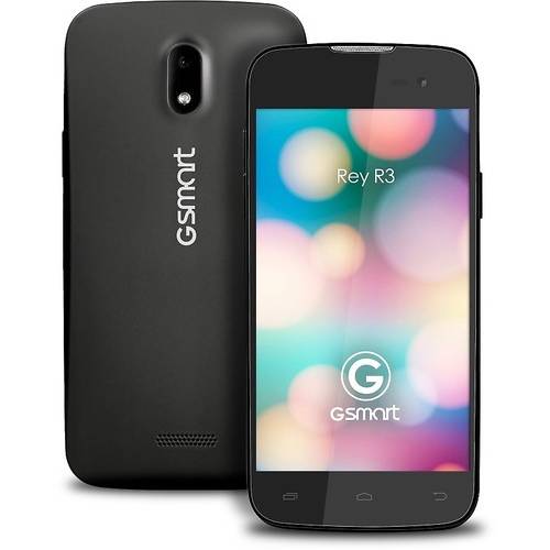 Smartphone Gigabyte GSmart Rey R3, dual SIM, IPS LCD capacitive touchscreen 4.5'', Dual Core 1.3GHz, 1GB RAM, 4GB Flash, 8.0MP, Android 4.2, Negru