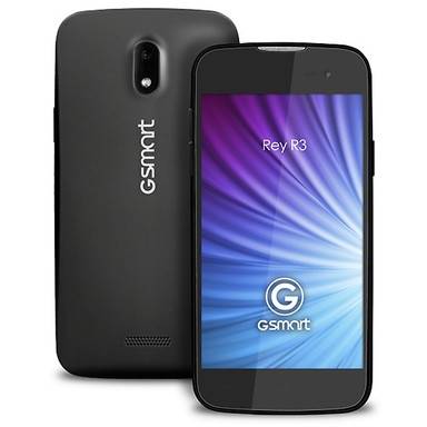 Smartphone Gigabyte GSmart Rey R3, dual SIM, IPS LCD capacitive touchscreen 4.5'', Dual Core 1.3GHz, 1GB RAM, 4GB Flash, 8.0MP, Android 4.2, Negru