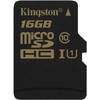 Card Memorie Kingston Micro SDHC UHS-I U1, 16GB, Clasa 10