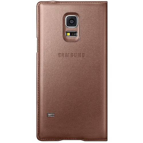 Husa Book S-View Samsung EF-CG800B  pentru G800 Galaxy S5 Mini, Auriu/Roz