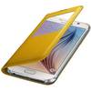 Husa tip S-View Samsung pentru Galaxy S6 G920, Galben