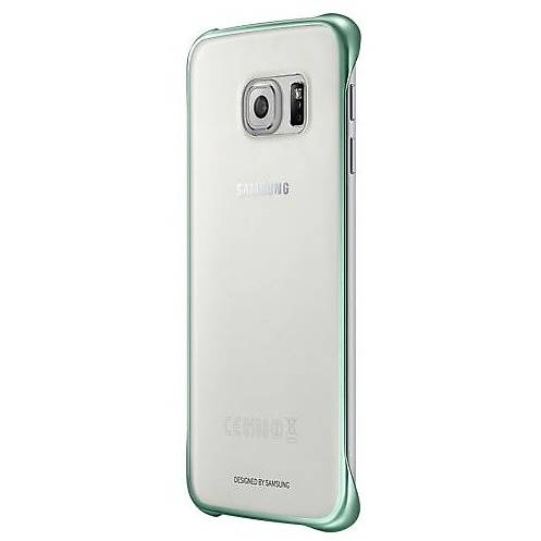 Samsung Husa tip Clear View Cover pentru Galaxy S6 Edge G925, Verde