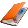 Husa tip Flip Wallet Samsung pentru Galaxy S6 G920, Orange