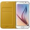 Husa tip Flip Wallet Samsung pentru Galaxy S6 G920, Galben