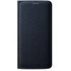 Husa tip Flip Wallet Samsung pentru Galaxy S6 Edge G925, Negru textil