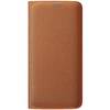 Husa tip Flip Wallet Samsung pentru Galaxy S6 Edge G925, Orange textil