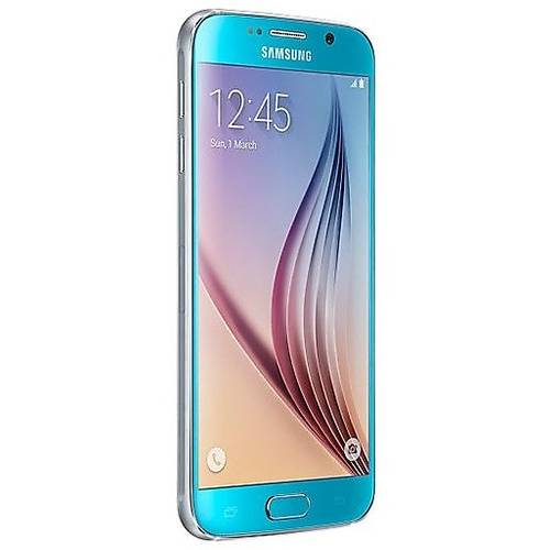 Smartphone Samsung Galaxy S6 G920, Super AMOLED capacitive touchscreen 5.1'', Quad Core 2.1GHz si 1.5GHz, 3GB RAM, 32GB flash, 16MP si 5.0MP, NFC, Android 5.0.2, Albastru