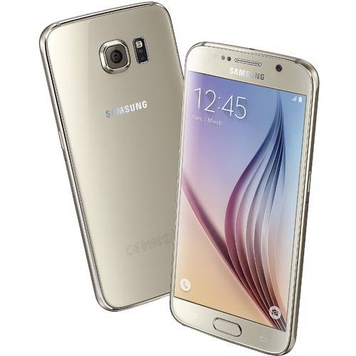 Smartphone Samsung Galaxy S6 G920, Super AMOLED capacitive touchscreen 5.1'', Quad Core 2.1GHz si 1.5GHz, 3GB RAM, 32GB flash, 16MP si 5.0MP, NFC, Android 5.0.2, Gold