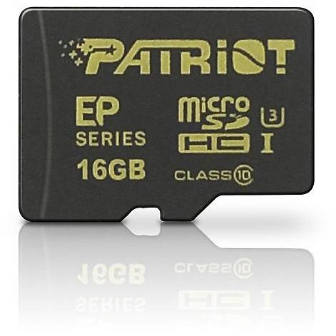 Card Memorie PATRIOT EP Series Micro SDHC, 16GB, Class 10, UHS-I U3