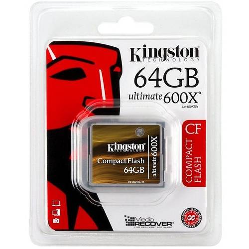 Card Memorie Kingston Compact Flash 64GB 600x