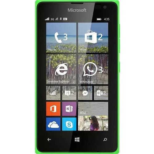 Smartphone Microsoft Lumia 435, Dual SIM, Windows 8.1 Phone, 1GB Ram, 8GB, 2MP, Dual Core 1.2 GHz, 4.0'' Capacitive touchscreen, 3G, Verde