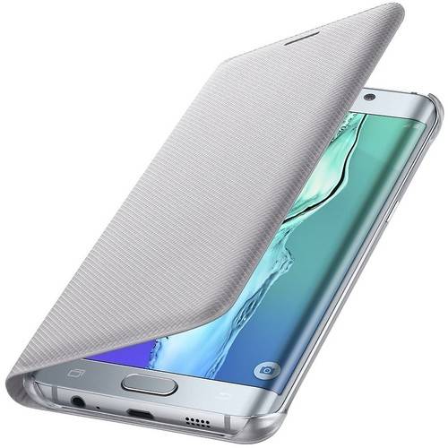 Samsung Husa Flip Wallet pentru Galaxy S6 Edge+, G928, Silver