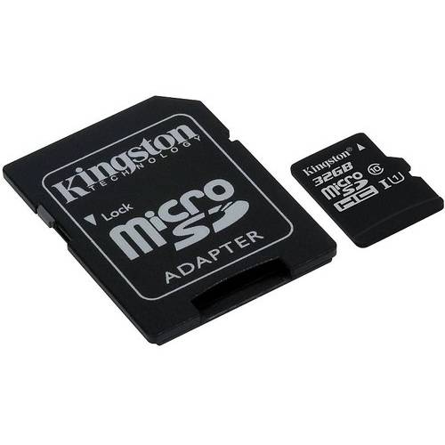 Card Memorie Kingston Micro SDHC, 32GB, Clasa 10, UHS-I, ver G2, Adaptor SD