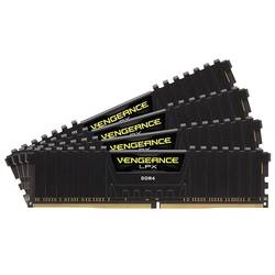 Memorie Corsair Vengeance LPX Black, 64GB, DDR4, 2666MHz, CL16, Kit Quad Channel