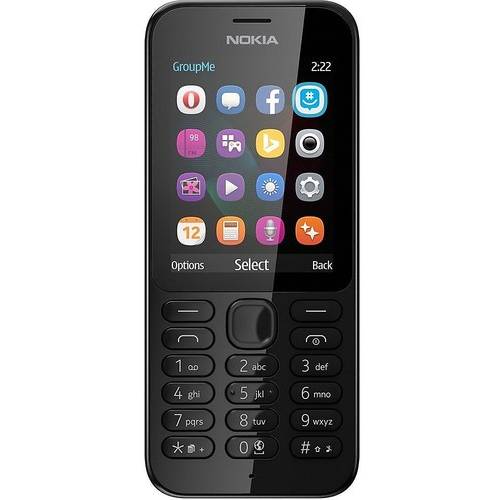 Telefon mobil Nokia 222, Dual SIM, TFT 2.4'', Negru