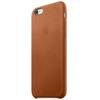 Capac protectie spate Apple Leather Case pentru iPhone 6s, Saddle Brown
