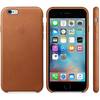 Capac protectie spate Apple Leather Case pentru iPhone 6s, Saddle Brown