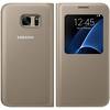 Samsung Husa S-View Cover pentru Galaxy S7, G930, Gold