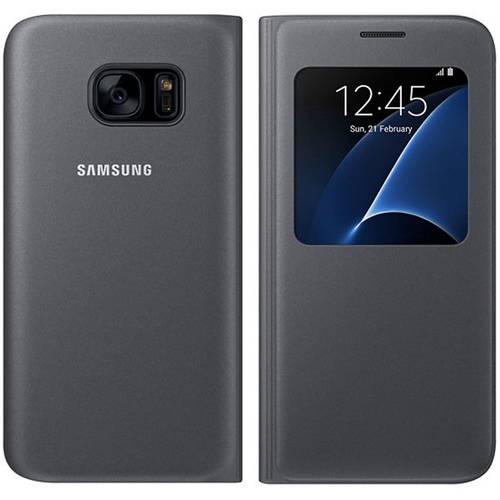 Samsung Husa S-View Cover pentru Galaxy S7, G930, Black