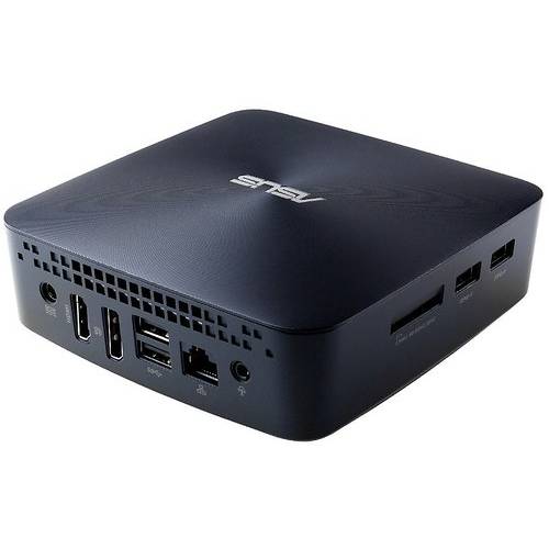 Mini PC Asus VivoMini UN65H-M041Z, Core i3-6100U 2.3GHz, 4GB DDR3, 128GB SSD, Intel HD 520, Win 10 64bit, Albastru