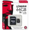 Card Memorie Kingston Micro SDXC 64GB UHS-I Industrial Temp Card + adaptor la SD
