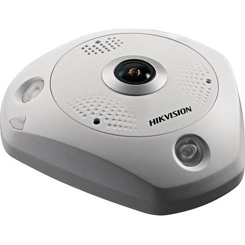 Camera IP Hikvision DS-2CD6332FWD-IVS 1.19mm, Dome, Fisheye, Digitala, 3MP, 1/3 Progressive Scan CMOS, IR, Detectie miscare, Alb
