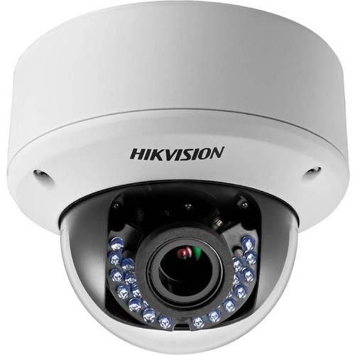 Camera supraveghere Hikvision DS-2CE56D1T-VFIR 2.8 - 12 mm, Dome, Analog, 1/2.7 CMOS, IR, Alb/Negru