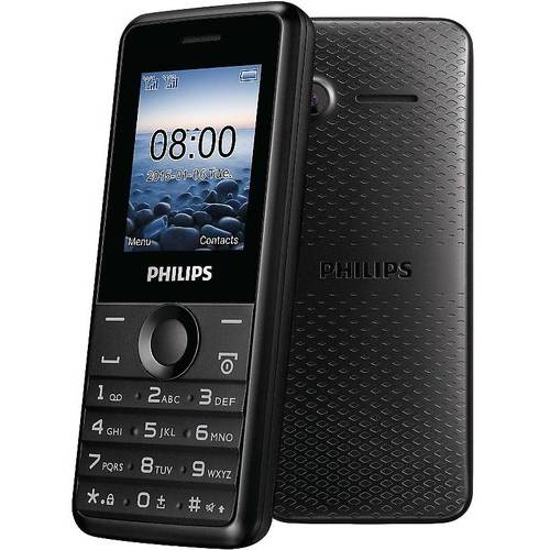 Telefon mobil Philips E103 Xenium, Dual SIM, 1.77'' TFT display, microUSB, 1050 mAh, Negru