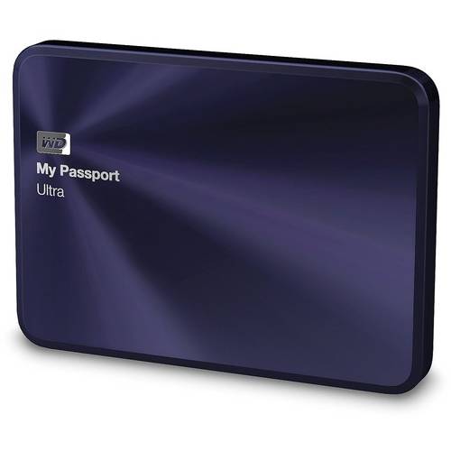 Hard Disk Extern WD My Passport Ultra Metal Edition, 2TB USB, 3.0, Blue Black