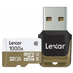 Card Memorie Lexar MicroSDHC, 32GB, Class10 + CardReader