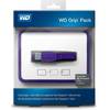 Rama silicon si cablu date WD Grip Picasso Grape pentru WD My Passport 2TB, Violet