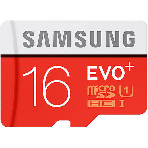 Card Memorie Samsung EVO+ Micro SDHC, 16GB, UHS-I U1, + adaptor la SD