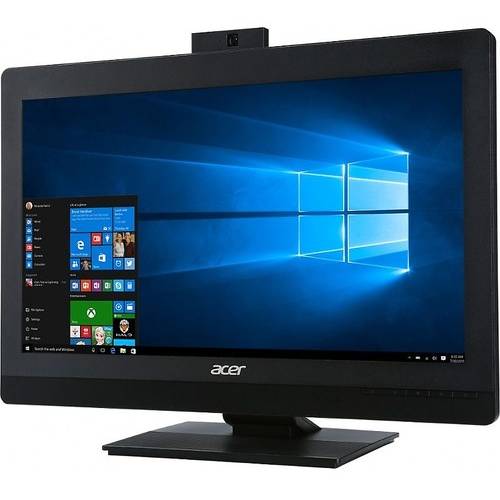 All in One PC Acer Veriton VZ4820G, 23.8'' FHD Touch, Core i3-6300 3.8GHz, 8GB DDR4, 1TB + 8GB SSHD, Radeon R5 330 2GB, Win 10 Home 64bit, Negru