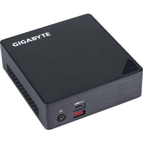 Mini PC Gigabyte BRIX GB-BSi3A-6100, Core i3-6100U 2.3GHz, DDR4, M.2 2280 SSD, Intel HD 520, FreeDOS, Negru