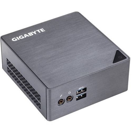 Mini PC Gigabyte BRIX GB-BSi5H-6200, Core i5-6200U 2.3GHz, DDR3, M.2 2280 SSD, 2.5'' HDD, Intel HD 520, FreeDOS, Gri