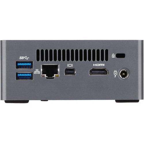 Mini PC Gigabyte BRIX GB-BSi5H-6200, Core i5-6200U 2.3GHz, DDR3, M.2 2280 SSD, 2.5'' HDD, Intel HD 520, FreeDOS, Gri