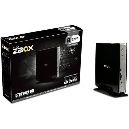 Mini PC Zotac ZBOX BI323, Celeron N3150 1.6GHz, DDR3, 2.5'' HDD, Intel HD Graphics, FreeDOS, Negru