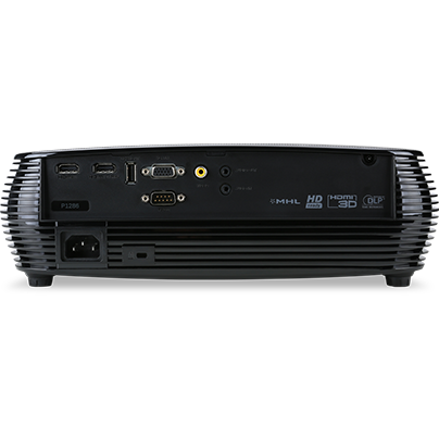Videoproiector Acer P1286, 3300 ANSI, XGA, Negru