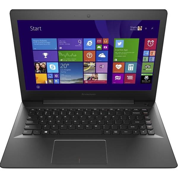 Laptop Renew Lenovo U41-70 14.1'', Core i7-5500U, 8GB DDR3, 256GB SSD,  nVidia GeForce GT 940M, Windows 8.1, Negru