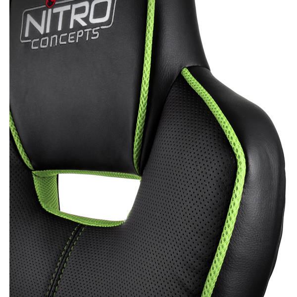 Scaun Gaming Nitro Concepts E200 Race, Black/Green