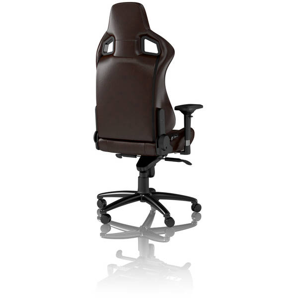 Scaun Gaming NobleChairs EPIC Real Leather, Brown/Black