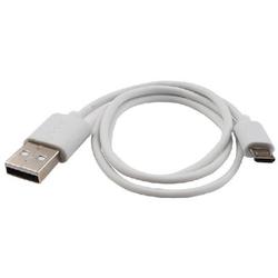 Cablu periferice SSK USB 2.0 la microUSB 2.0, 0.6m, Alb