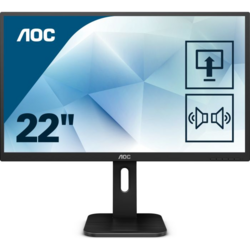 Monitor LED AOC 22P1D 21.5 inch 2 ms Black 60Hz